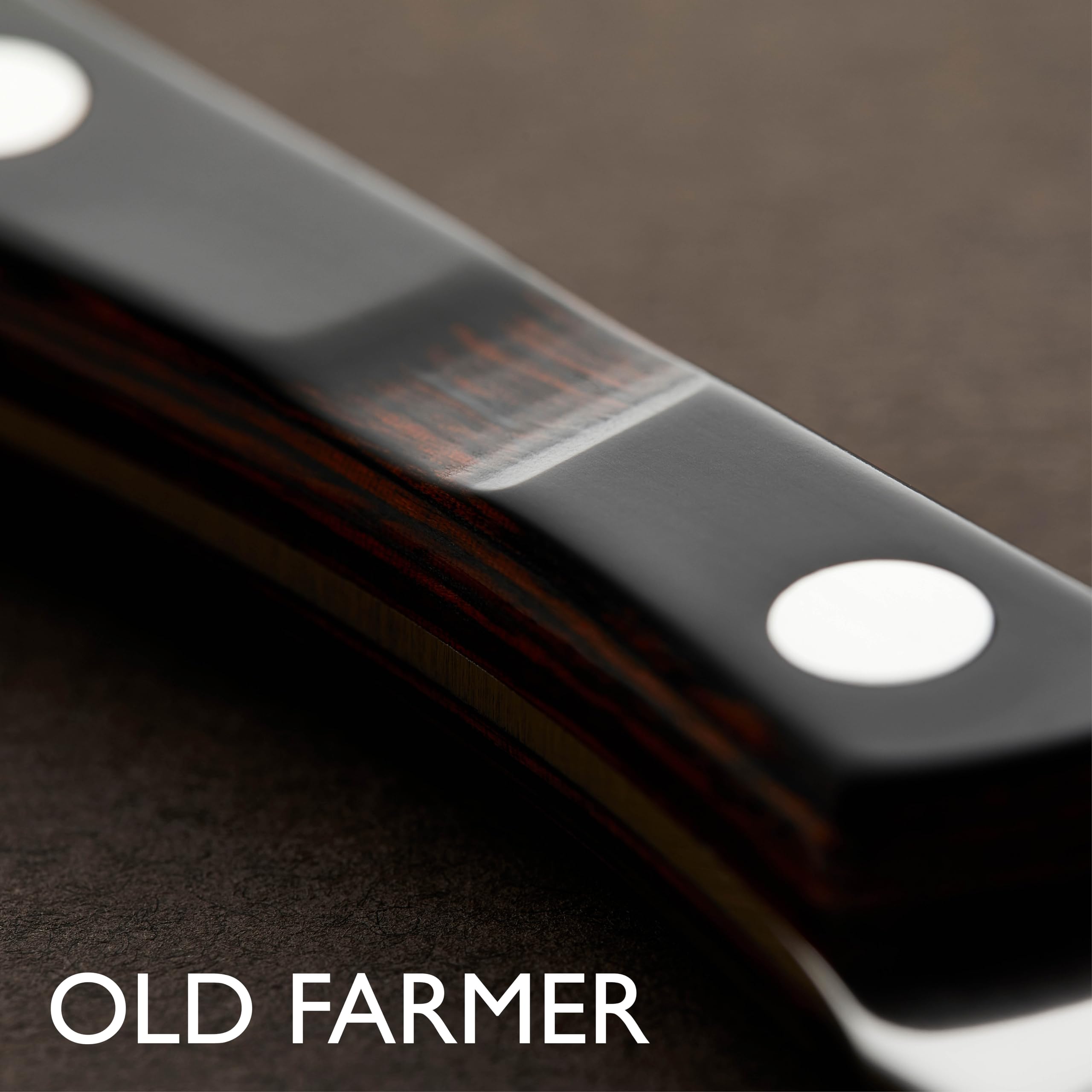 Gense Old Farmer Classic, Grillbesteck Set, Steakbesteck Set 2 Personen, Grill/Steak Besteck 4-Teilig, 2 x Gabel und 2 x Steakmesser, Skandinavisches Design, Holz/Edelstahl