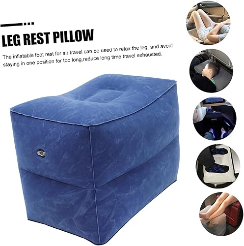 Miniatura 8 de Almohada de pierna de altura ajustable para niños y niñas, almohada de viaje, cama de avión con memoria, 1 juego