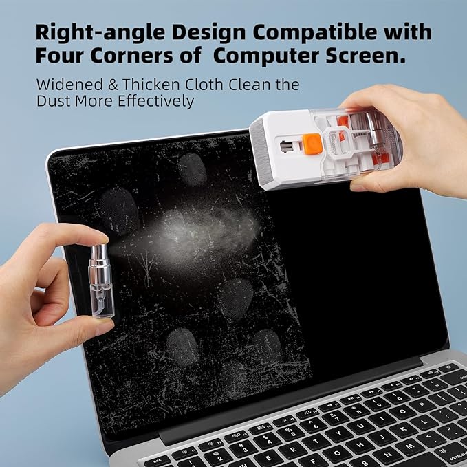 Kit de Limpieza para Teclado 2 Paquetes - Cepillo y Spray para PC miniatura 3