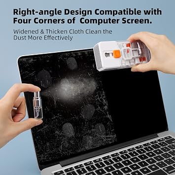 Keyboard Cleaning Kit Laptop Cleaner, All-in-1 Computer Screen Cleaning Brush Tool, Multi-Function PC Accessories Electronic Cleaner Kit Spray for iPhone iPad Macbook Earbud Camera Monitor with Patent