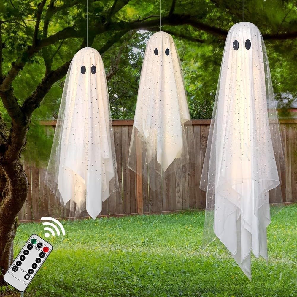 Spukfiguren Hängedeko 110cm für Außenbereich Halloween(B)