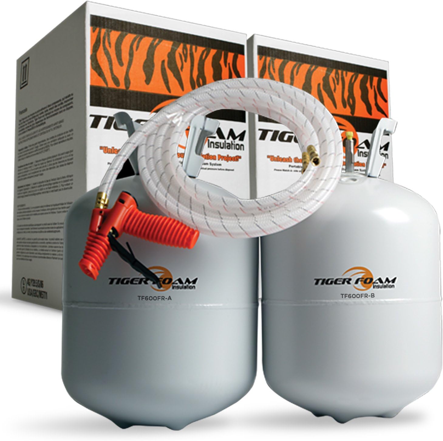 Tiger Foam E-84 Fast Rise 600 Bd/Ft Spray Foam Insulation Kit