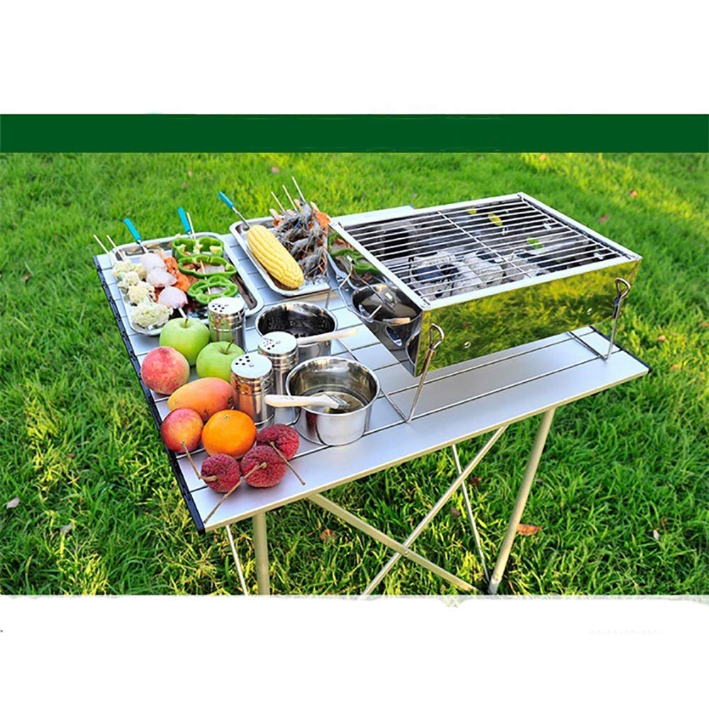ポータブル BBQコンロ バーベキューコンロ 折りたたみ式 グリル ステンレス製 Amazon.co.jp: バーベキューコンロ グリル 炭ステンレススチール