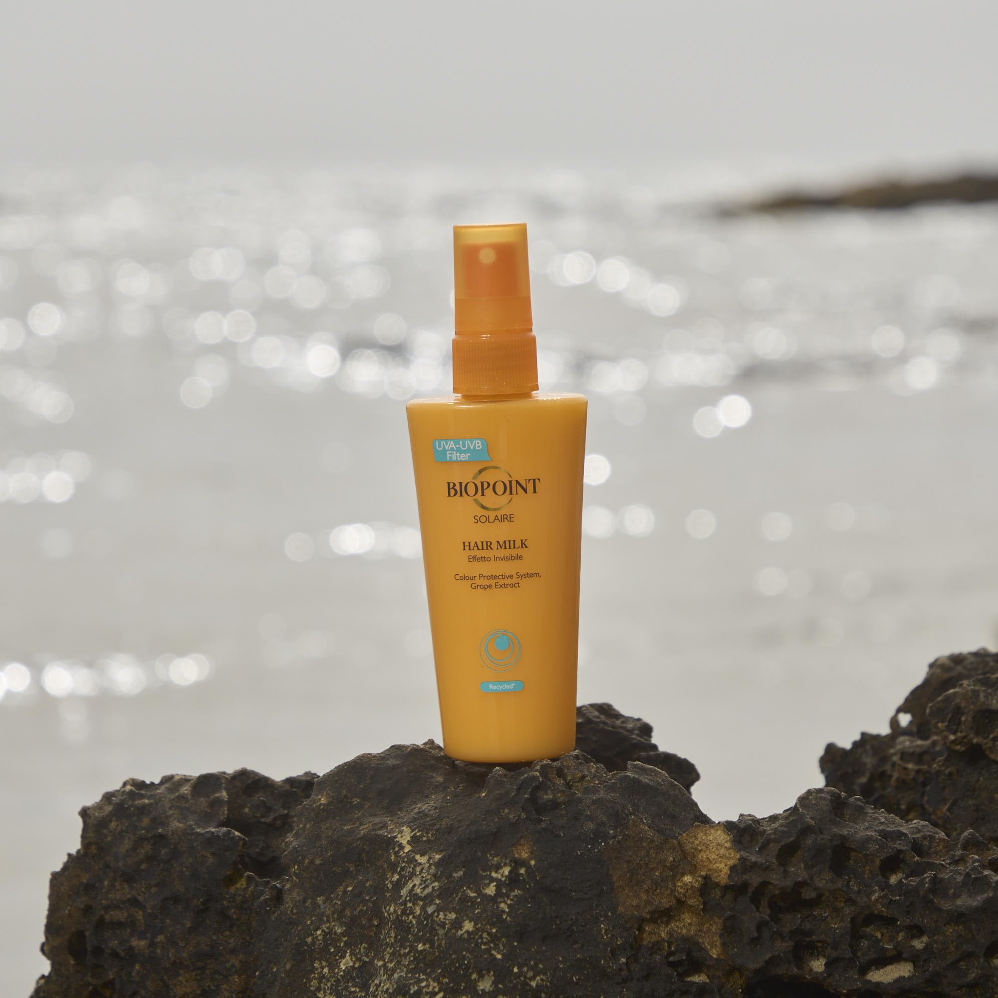 Biopoint Solaire - Hair Milk, Spray Protezione Solare per Capelli, Azione Idratante e Nutriente, Texture Invisibile, Dona Protezione e Luminosità, 100 ml