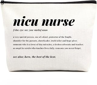 Gifts for Nurses Nicu Nurse Definition Makeup Bag for Neonatal Nurse Appreciation Nurse's Day Christmas Gifts for Women Her Friend Coworkers Nurse Gifts Nursing Bag for Women