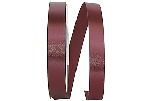 Reliant Ribbon Burgundy Satin Ribbon: Enhancing Crafts with Allure