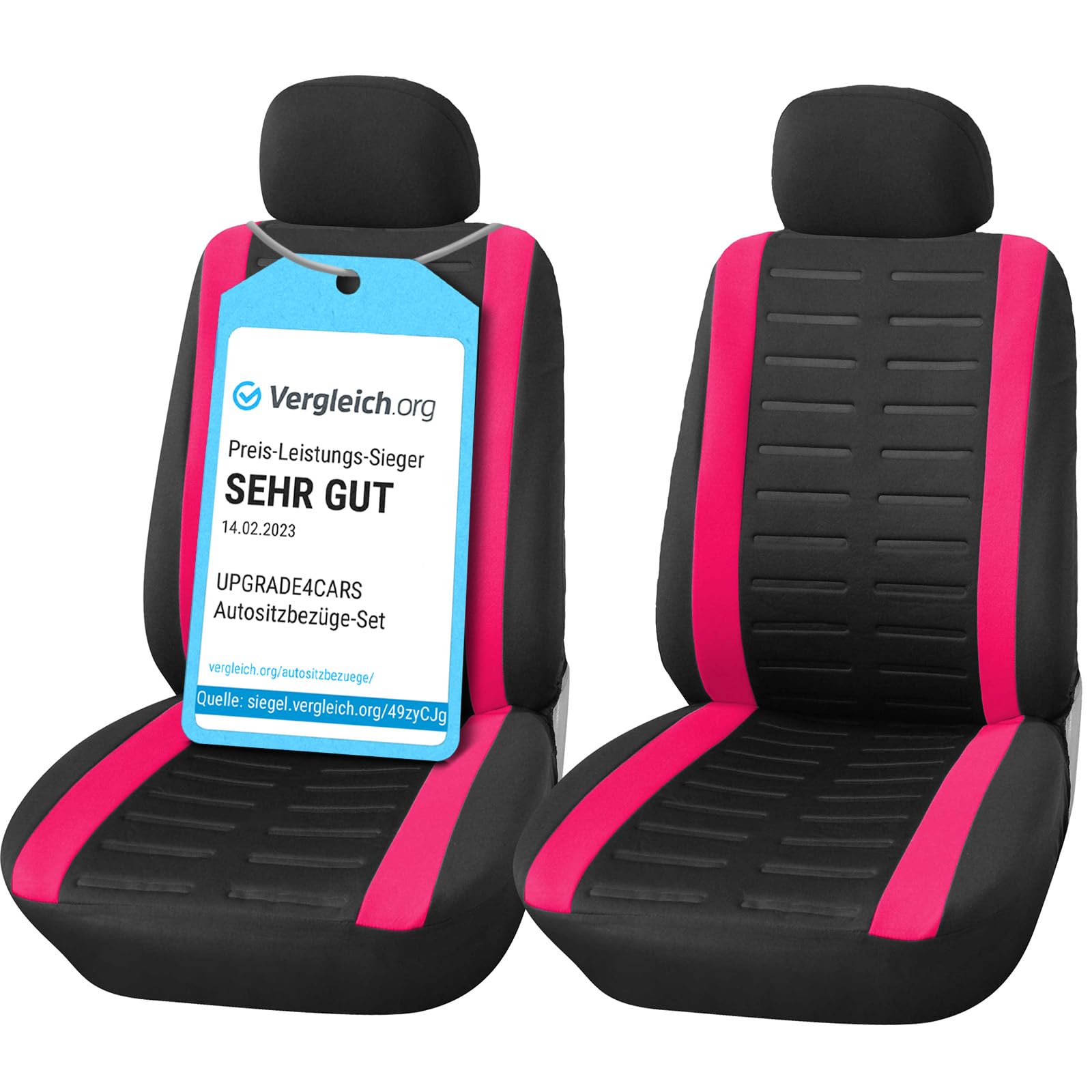 Upgrade4cars Fundas Asientos Coche Universales Negro | Cubre Universal | Protector de Asiento Delantero para Delantero y Trasero | Accesorios Interior Decoracion — view 24
