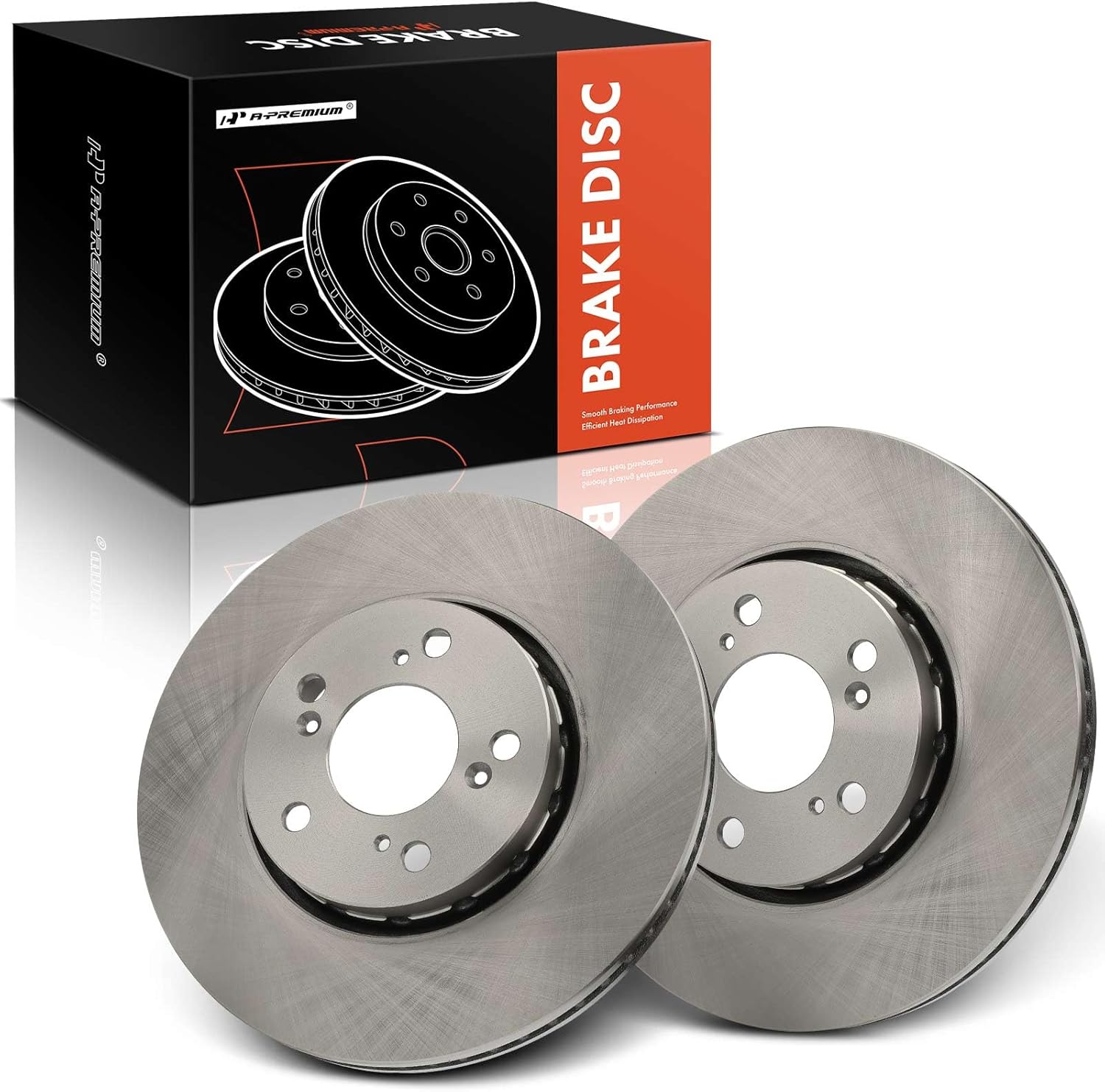 A-Premium 12.27 inch (311.7mm) Front Vented Disc Brake Rotors Compatible with Select Acura Models - RLX 2014-2020, 2-PC Set