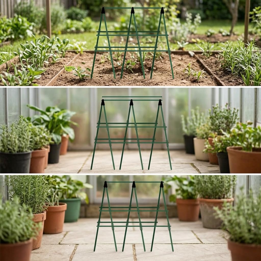 Enrejado para Plantas, Acero y Plástico, Tubos Acero Espesado, te para enredaras, Style to 1