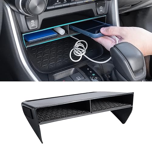 JDMCAR Bigger Slots Center Console Organizer Compatible with Toyota RAV4