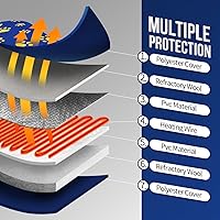 Vista 5 de PUPPY LOVE Almohadilla térmica para mascotas, alfombrilla térmica impermeable para perros y gatos con temporizador de 5 niveles y temperatura