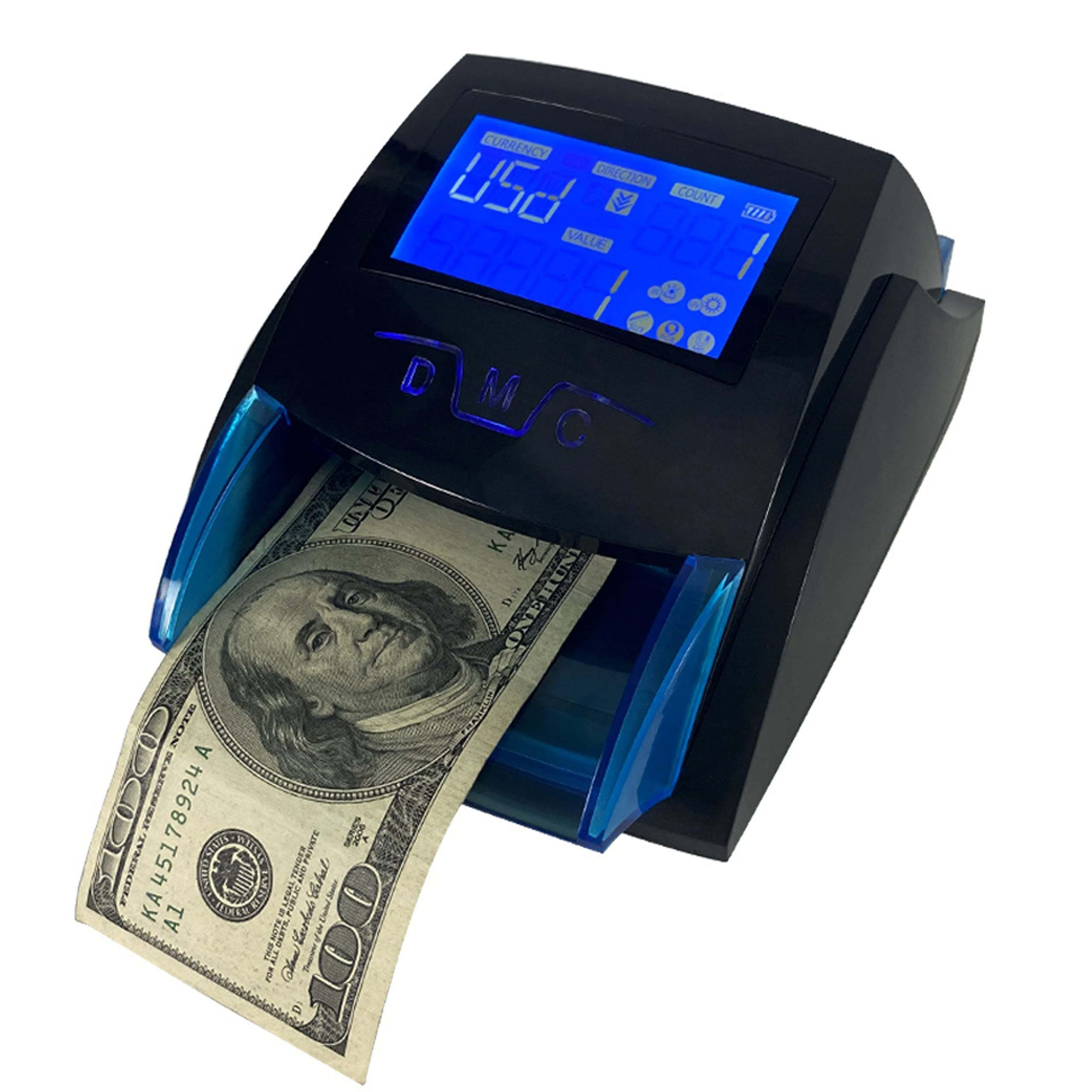Counterfeit Bill Detector,Fake Money Checker,Portable UV(Ultraviolet), MG(Magnetic), IR(Infrared), P