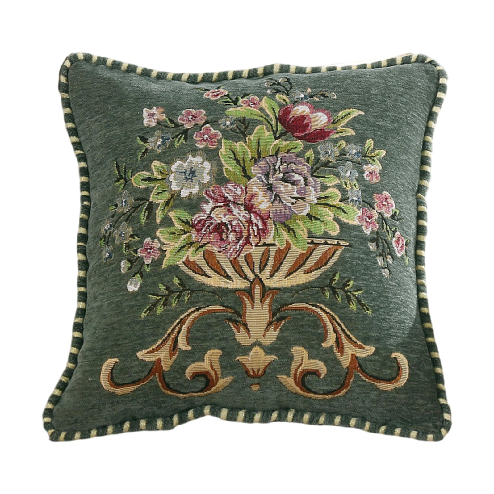 HDOYTXXM Colorful Embroidery Pillowcase Cushions Covers Soft Fabric Throw Pillow Case for Sofa and Bed Encasement Women Favorites Home Decors Throw Pillow