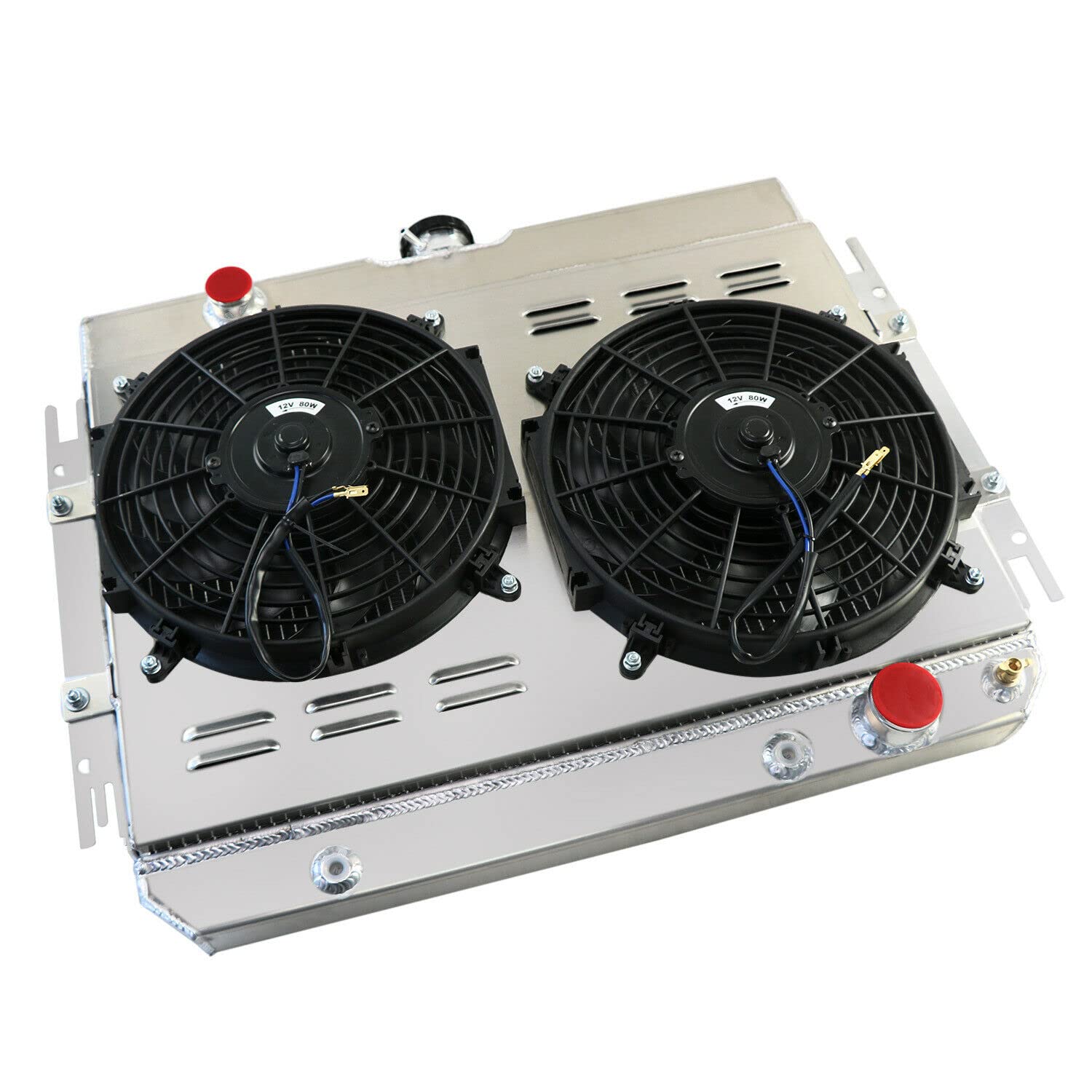 Amazon | ReadyCool 3列アルミニウムラジエーターシュラウドファン 