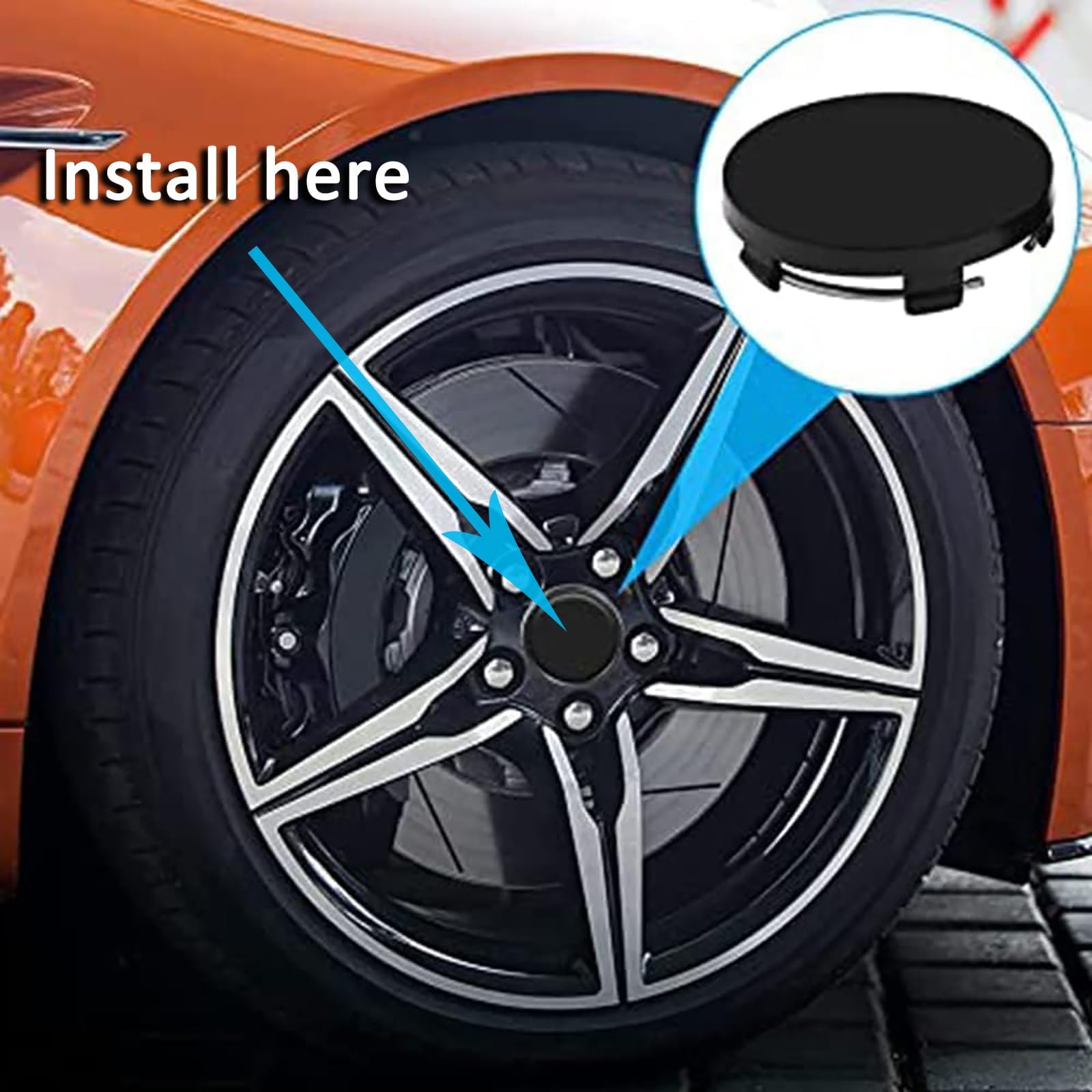 4 Tappi Coprimozzo Per Alfa Romeo - Diametro 50mm, Per Mito, Giulietta, Stelvio, Design Originale, Antipolvere - Foto 2