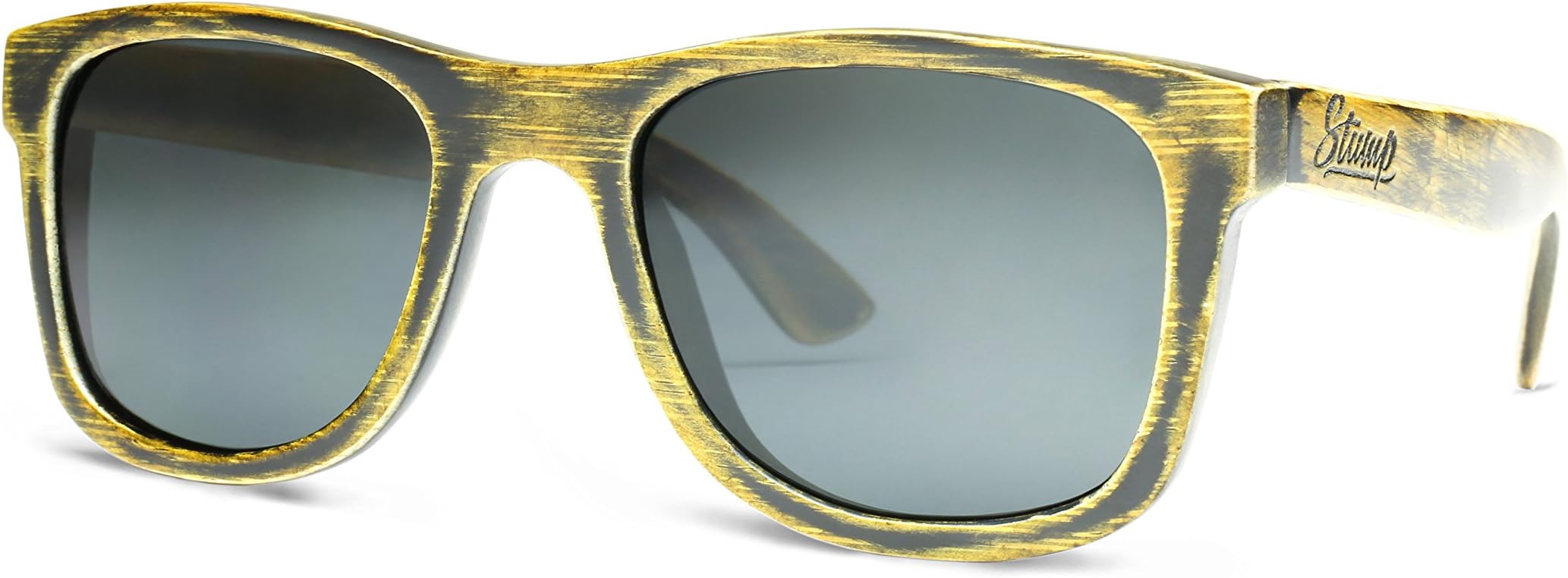 Stump Bamboo Sunglasses — 100% Organic Bamboo — Lightweight, Durable, Polarized