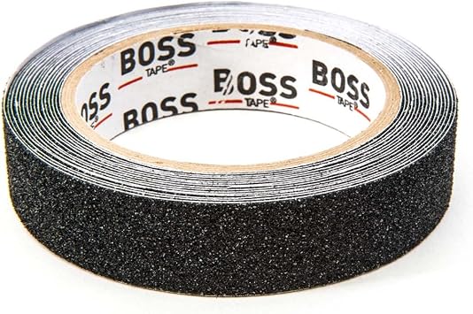 Boss Kaymaz Yüzey Merdiven Kaydirmaz Bant, 25 mm x 5 m, Siyah