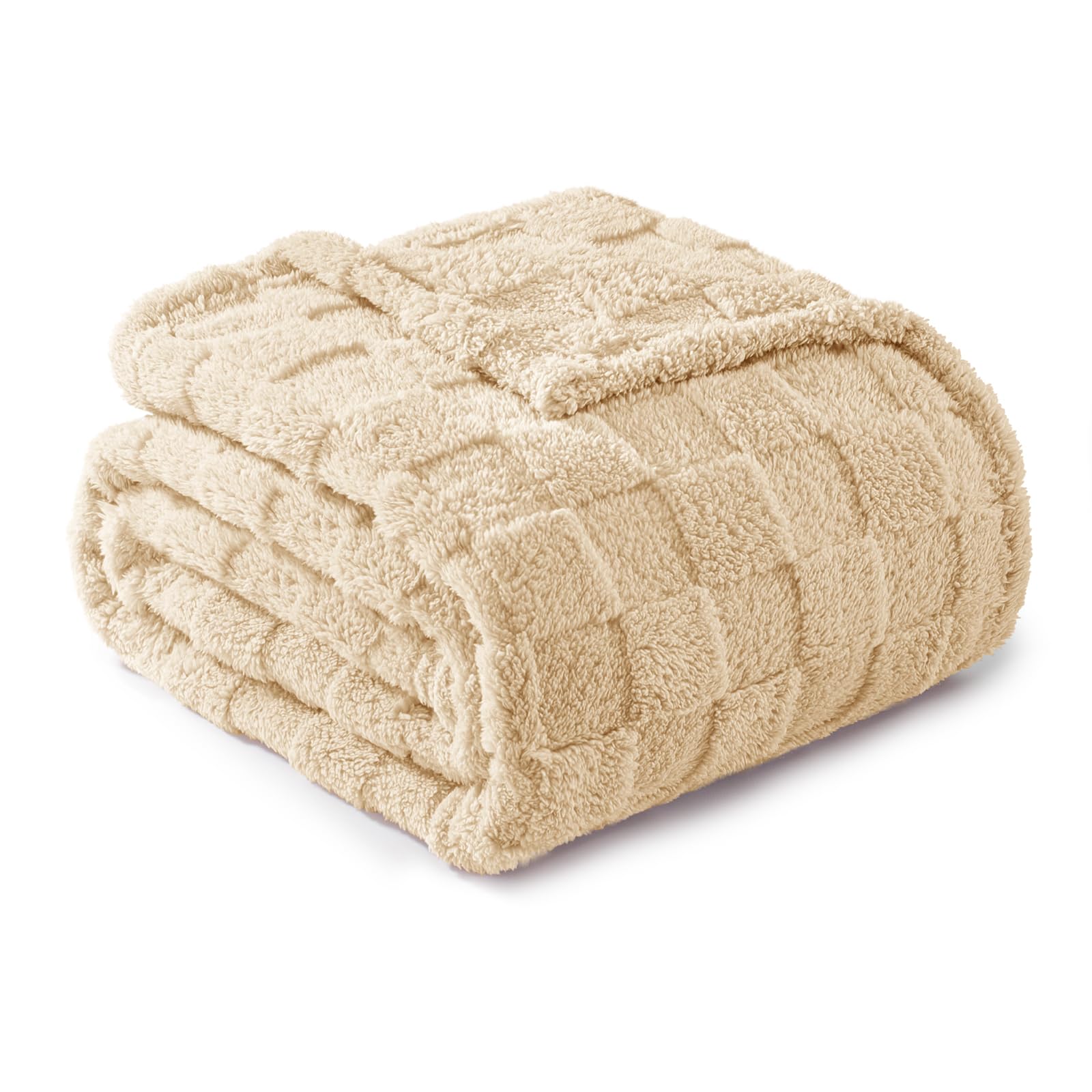 Exclusivo Mezcla Fleece Throw Blanket for Couch,Super Soft and Warm Lightweight Checkered Pattern Blankets for All Seasons 127x152 CM