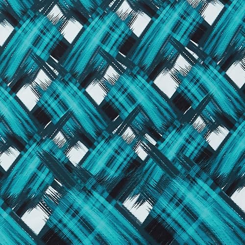 Miniatura 2 de Vince Camuto - Juego de funda nórdica y funda de almohada de 3 piezas - Estampado dinámico de tejido de canasta - Colección Ada - Azul Multi