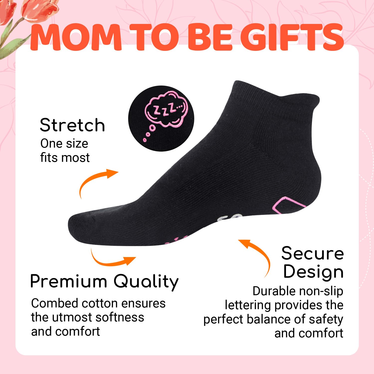HAPPYPOP New Moms Mother's Day Gifts - IVF Support Socks and Pregnancy Socks for Expecting Women