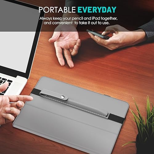 Miniatura 8 de MoKo Funda para Lápiz Compatible con Apple Pencil (USB-C), Funda Protectora Desmontable con Banda Elástica para Lápices Stylus para Apple Pencil de