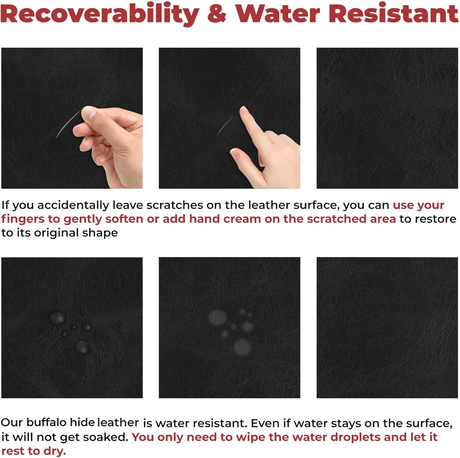 ELW Buffalo Hide Leather Strap 5-6 oz |1.5 Inch x 60 Inch|Color Black Leather Strips for Crafts, Leather Bag Straps, Leather for Belt Making, Leather Crafting, Blank Leather, Tooling Leather Roll