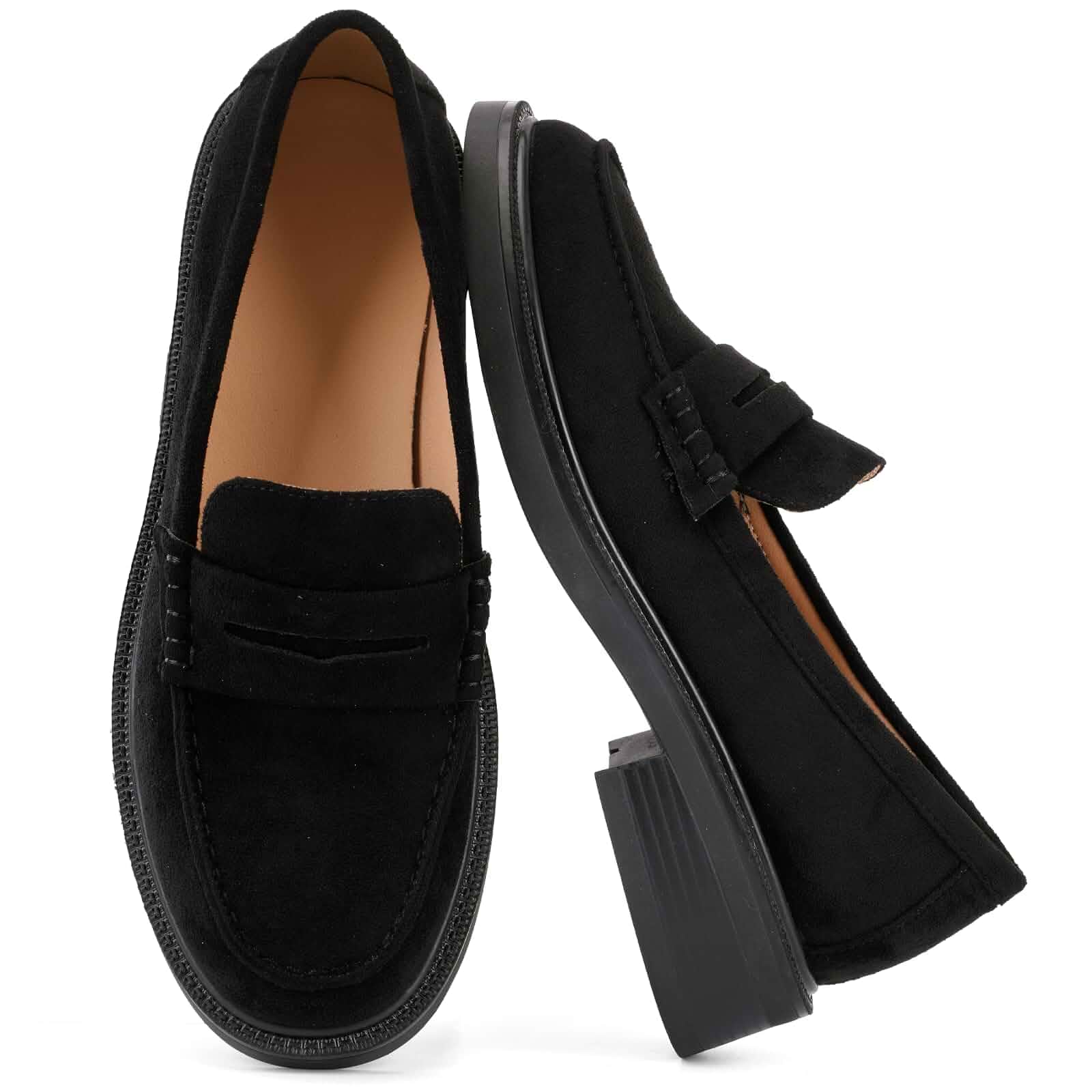 Loafers for Women, Classic Penny Slip On Flat Dress Shoes Comfort Dressy Style, Closed Toe, Business Casual Look, Office, Commuting, Travel, Weekend & Everyday Wear