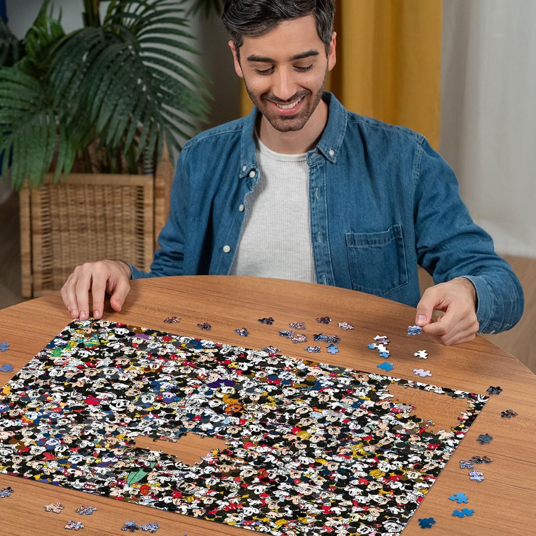 Ravensburger Disney Mickey Mouse Challenge 1000 Piece Jigsaw Puzzle for Adults - 12000529 - Handcrafted Tooling, Made in Germany, Every Piece Fits Together Perfectly