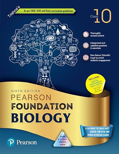 Pearson IIT Foundation'24 Biology Class 10, As Per CBSE, ICSE . For JEE | NEET | NSTE | Olympiad|Free access to elibrary, vidoes &amp; Myinsights Self Preparation - 6th Edition By Pearson