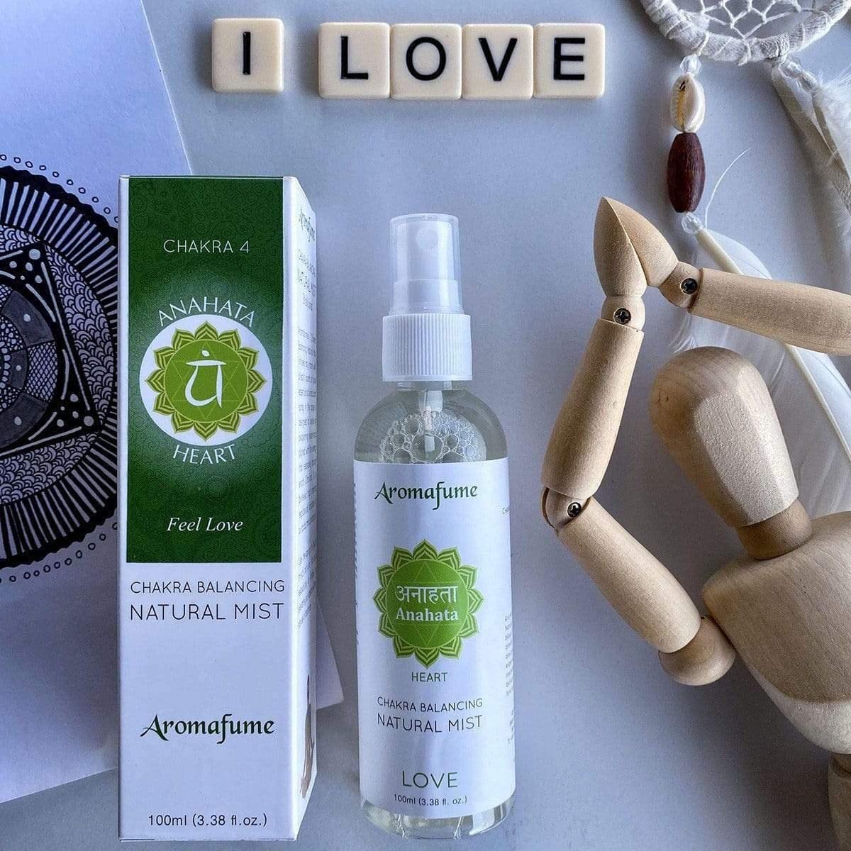 Heart Chakra Natural Mist by Aromafume | 100ml/3.3 fl oz | Anahata | Aromatherapy Spray for Chakra Healing | Rose & Bergamot Extracts | Essential Oil Spray for Meditation, Yoga, Reiki-image-12