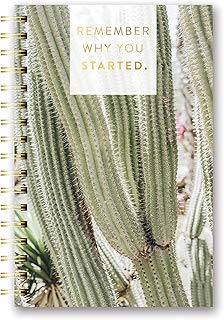 Studio Oh! A Closer Look - Cuaderno de espiral (tamaño mediano, tapa dura), diseño con texto en inglés"Remember Why You Started"