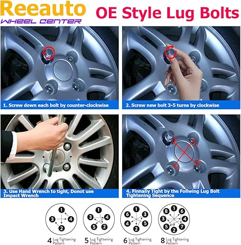 Miniatura 7 de 0009905307 - Juego de 20 pernos de rueda de 0.551 in x 1.5 pulgadas, rueda de fábrica compatible con Mercedes W220 W204 W164 W251