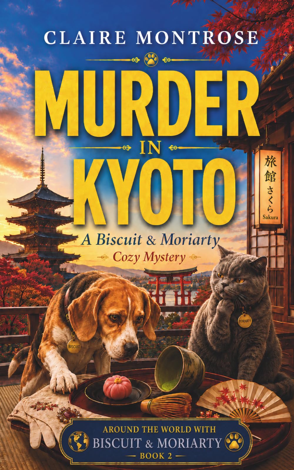 Murder in Kyoto: A Biscuit & Moriarty Cozy Mystery (Around the World with Biscuit & Moriarty)