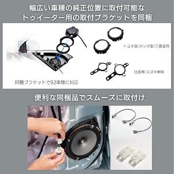 Pioneer Speaker TS-F1750S 17cm Custom Fit Separate 2-Way High Resolution Compatible Carrozzeria