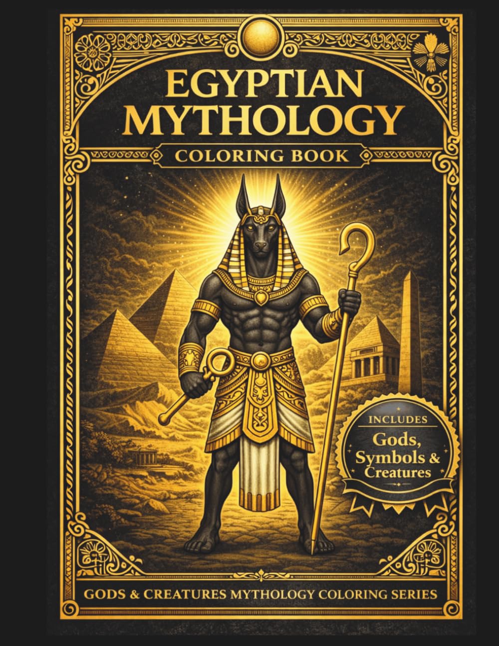 Egyptian Mythology Coloring Book: Ancient Egypt Gods, Goddesses, Symbols, Temples & Sacred Creatures (Mythology Coloring Collection)