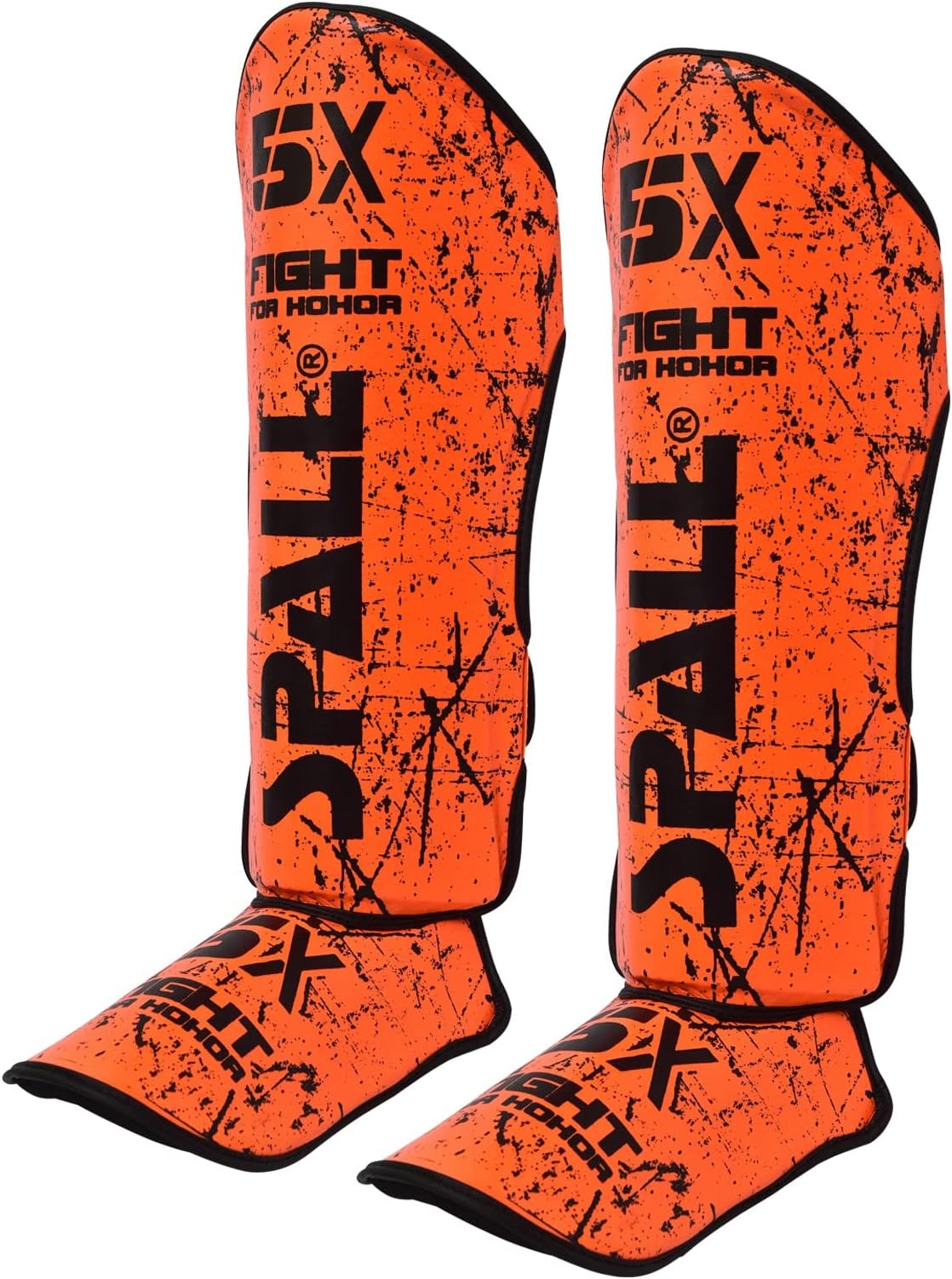 shin instep guards S M L XL White Black Green Blue Red F.Green Orange for Martial Arts Muay Thai Sparring Kickboxing taekwondo BJJ Karate and Boxing Gear for Men By SPALL