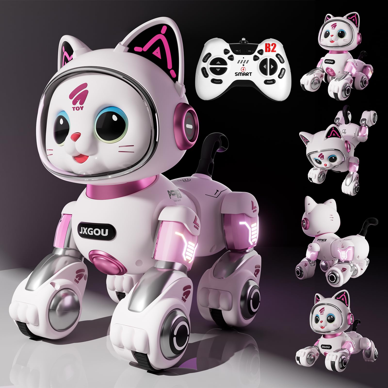 Amazon.com: Aprilwolf RC Stunt Robot Cat Toys for Ages 8-13 with