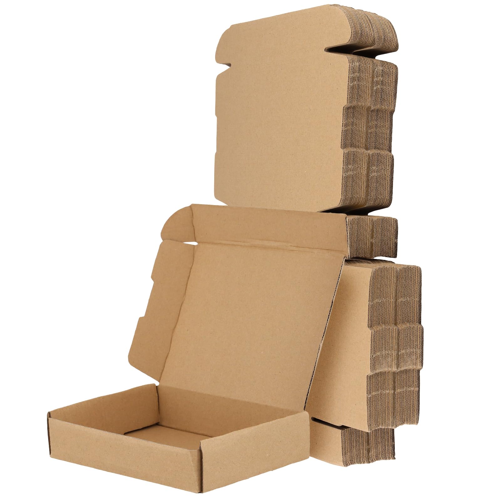 NAMYEUT 60 PCS Corrugated Cardboard Mailing BoxesοΌ16 x12.5 x 3.5cm Small Shipping Boxes, Brown Parcel Boxes for Packing, Storing, Posting