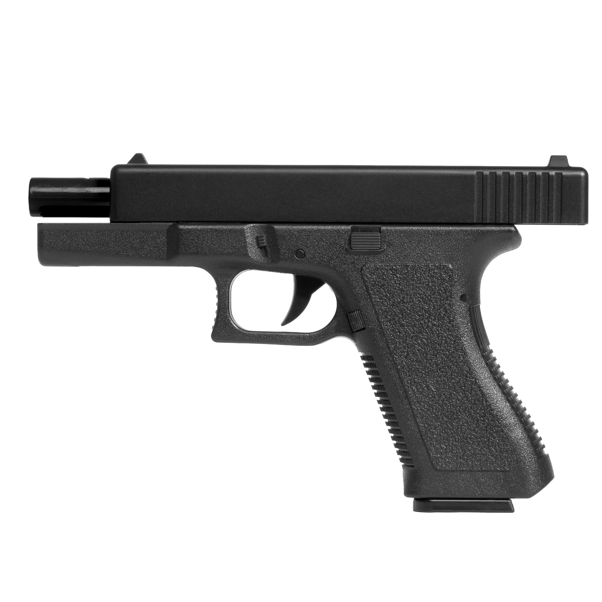 Pistola softair a molla replica Gloc k 17, POTENZA 0,9 JOULE, plastica, colpo singolo, caricatore 14 colpi, 200x137x25, 200g, 1000 pallinni inclusi nella confezione