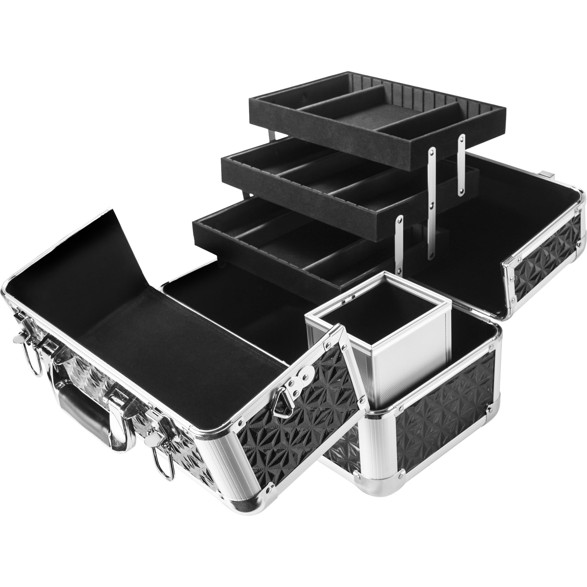 BARSKA Cheri Bliss CC-100 Cosmetic Case, 12 x 7.25 x 6-Inch,Silver