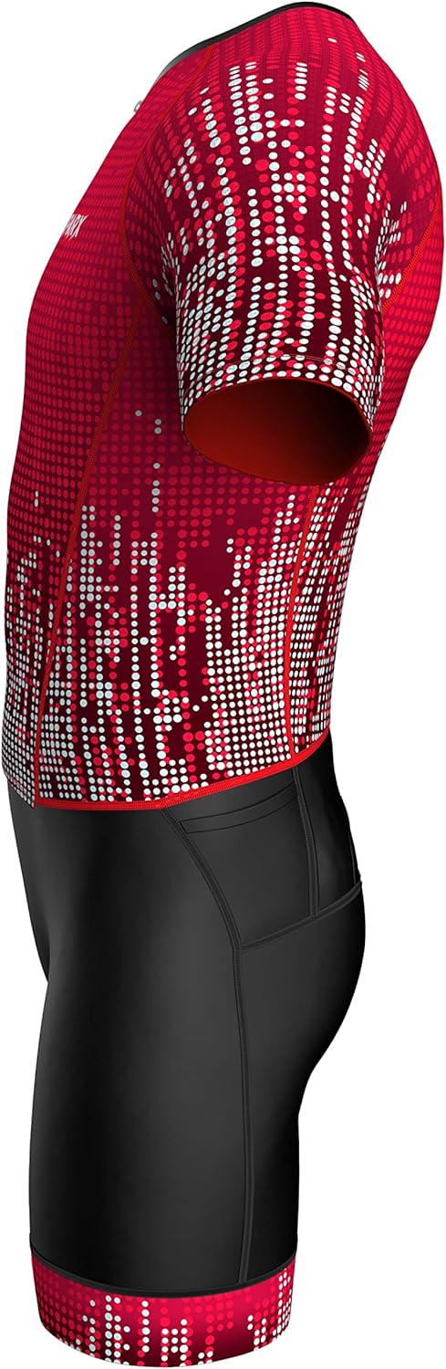 Sparx Mens Elite Aerosuit Triathlon Suit Mens Short Sleeve Tri Suit Skinsuit - Image 3