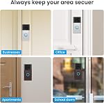 No-Drill Adhesive Video Doorbell Mount Compatible with Ring Battery Doorbell (2024 Release), Door Mounting Holder Bracket Accessories for Apartments Office Houses (1 Pack)