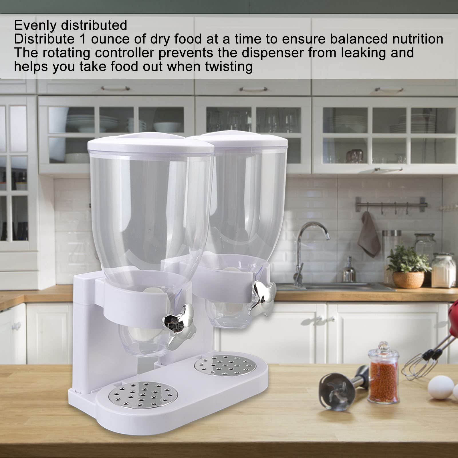 Müsli Spender Doppelbehälter 3,5L X 2 - Luftdichter Vorratsspender Für Küche