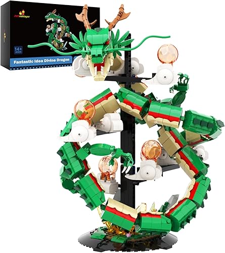JMBricklayer Juego de construcción de dragón para adultos 70134, modelo coleccionable de dinosaurio iluminador para construir, modelo de bloques de