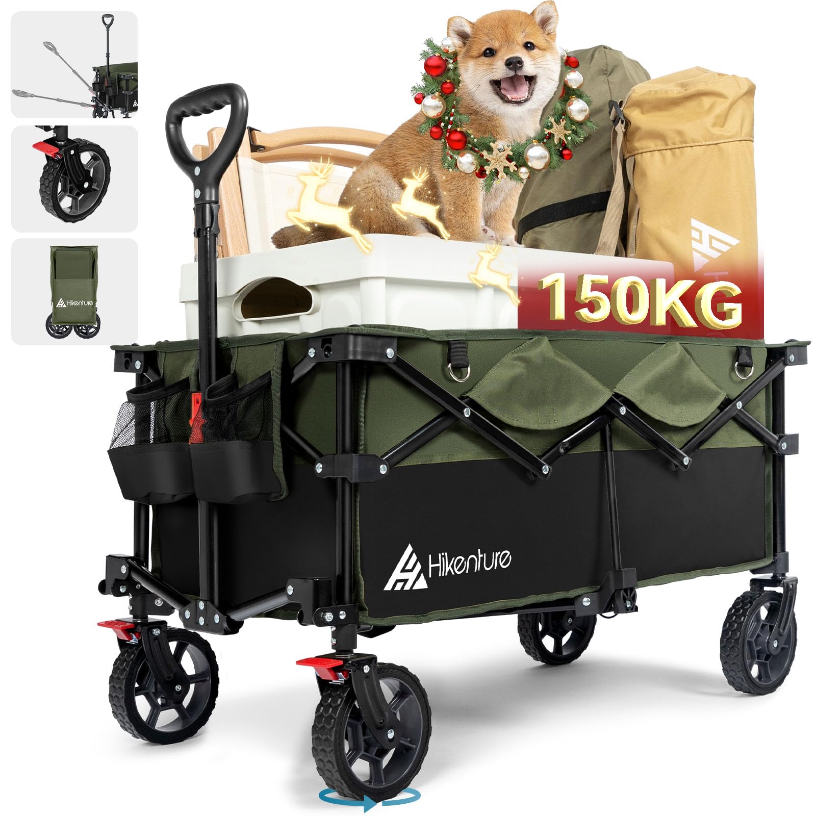 Amazon | HIKENTURE キャリーワゴン 【大容量135L・耐荷重150 