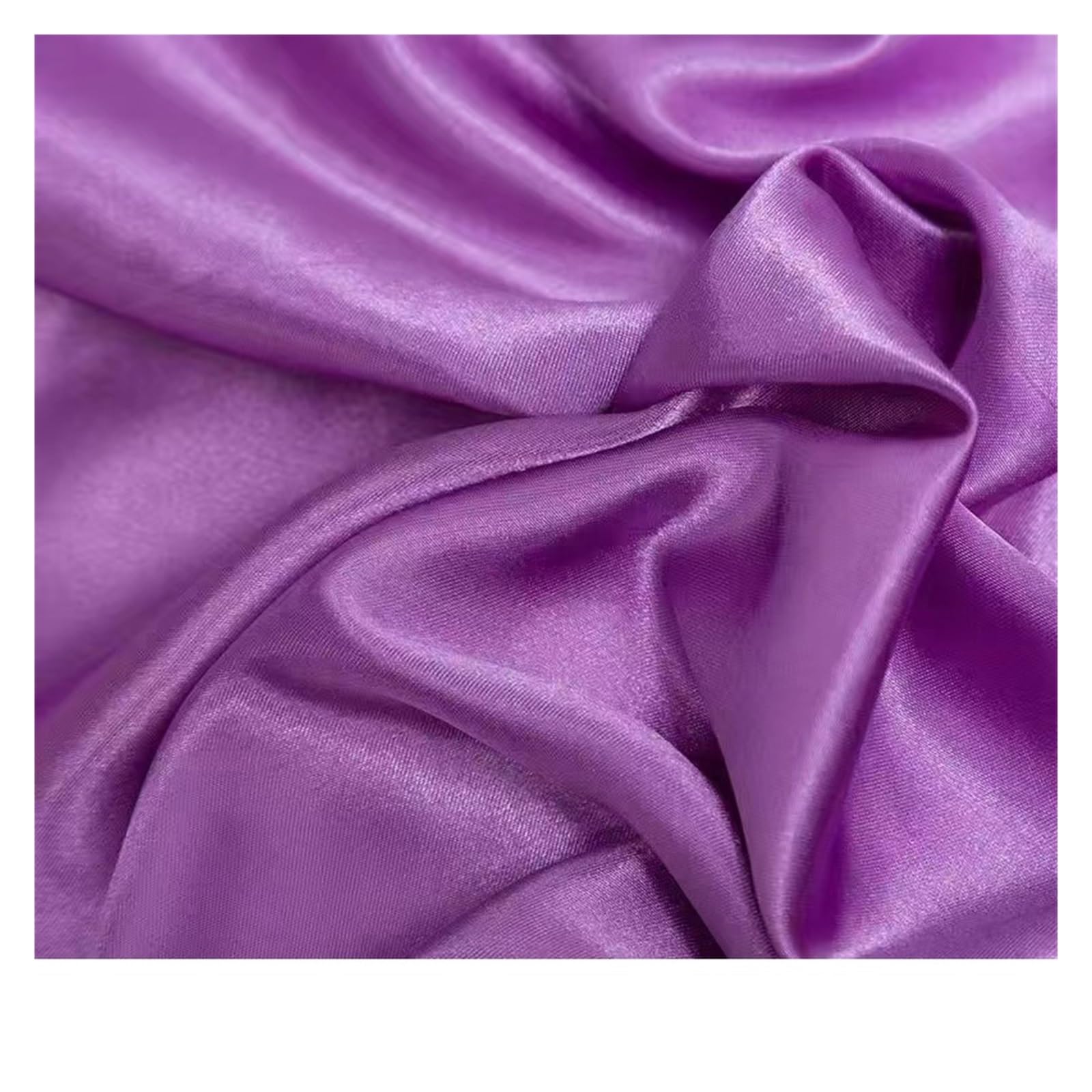 Satin Fabric Lining Soft and Shiny Silk-Like Material,for Clothing, Garments, DIY Craft, Wrapping(Color07,200X150cm)