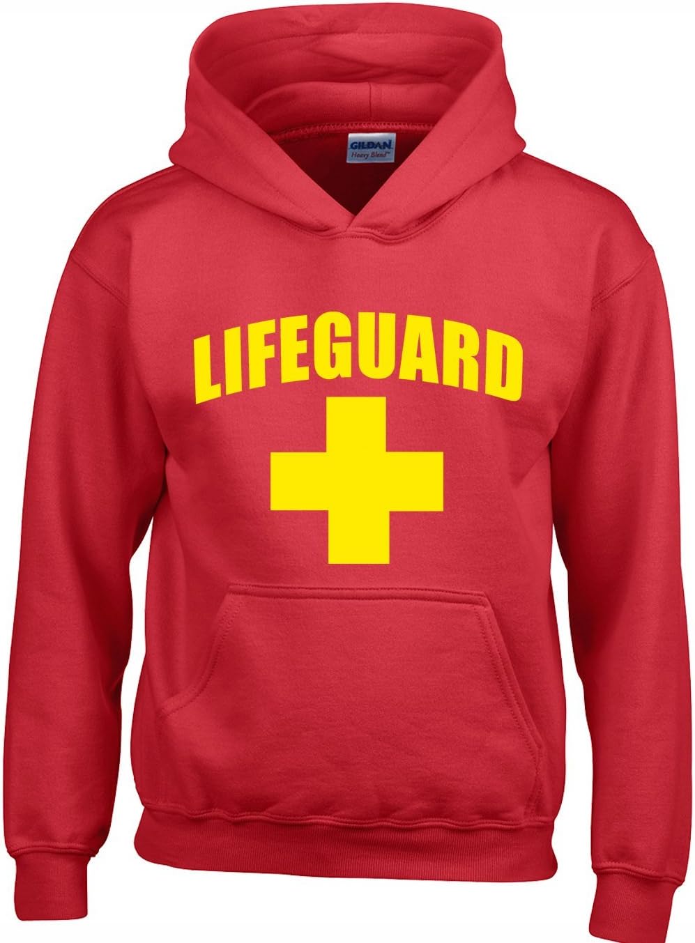 Crown DesignsLifeguard Unisex Hoodies for Men, Women & Teenagers - Red/Small