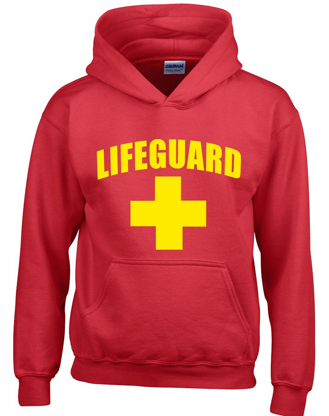 Crown DesignsLifeguard Unisex Hoodies for Men, Women & Teenagers - Red/Small