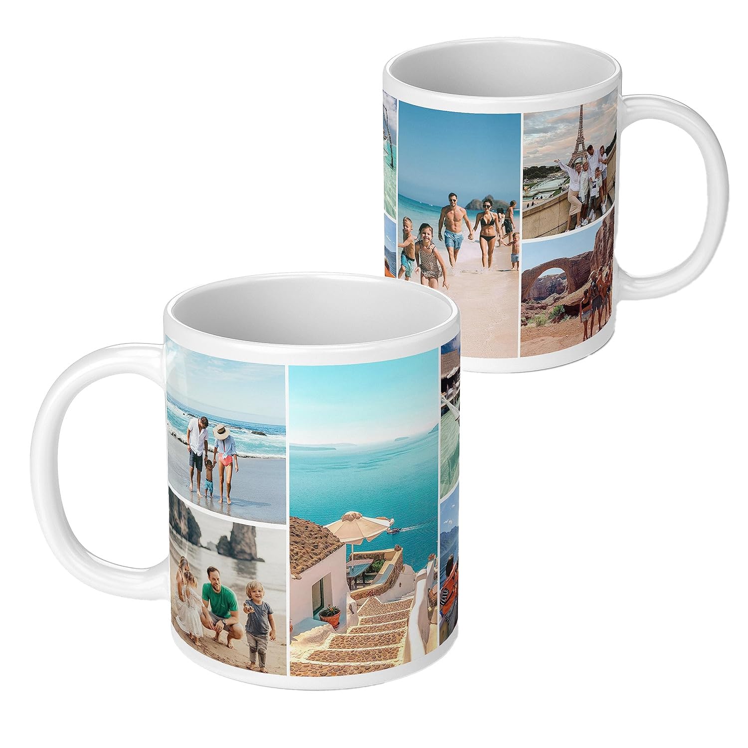 Personalised Photo Mug | Picture Mug, Add a Message | Photo Collage Mug | Photo Gifts, Photo Upload Gift | Personalised Gift, Custom Photo Present (8 Photo Collage)