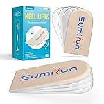 Sumifun Heel Lift, 4-Layer 1 Inch Gel Shoe Lifts for Women Uneven Legs, Adjustable Orthopedic Heel Lifts for Heel Pain and Leg Length Discrepancy, Heel Wedge Inserts 1/4 1/2 3/4 (Size L, Beige)